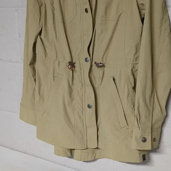 LL Bean Women's Luna Full Zip Utility Jacket, Size Small, Water & Wind Resistant - Picture 4 of 5